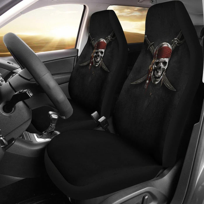 Jack Sparrow Skull Pirates Of The Caribbean Car Seat Covers