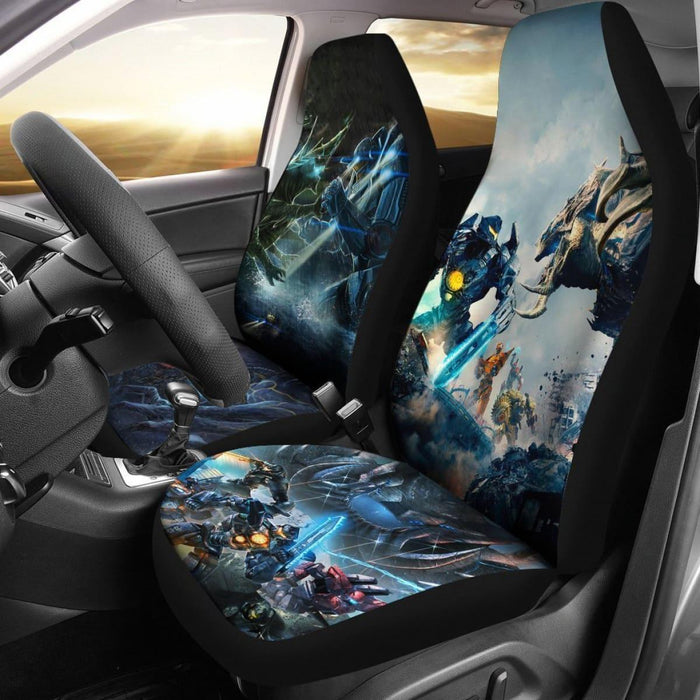 Jeager Vs Kaiju Battle Pacific Rim Car Seat Covers