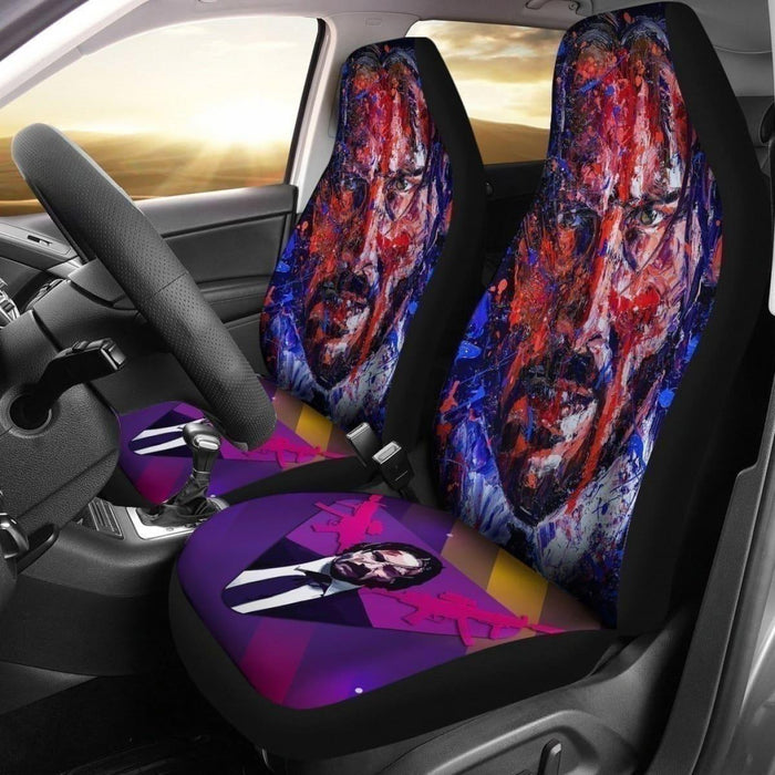 John Wick Paint Art Car Seat Covers