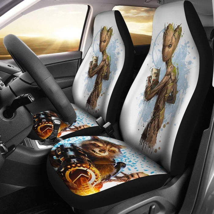 Marvel Rocket & Groot Guardians Of The Galaxy Car Seat Covers