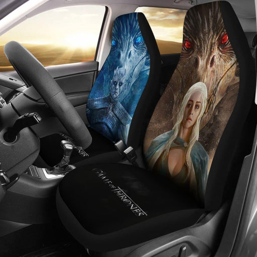 Mother Dragon Vs Night King Car Seat Covers