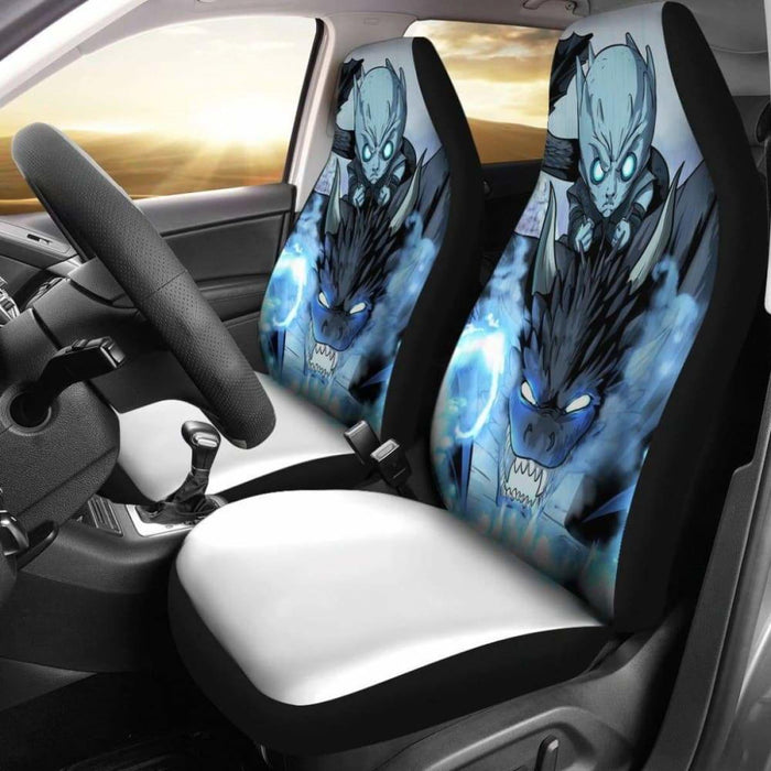 Night King Ice Dragon Car Seat Covers