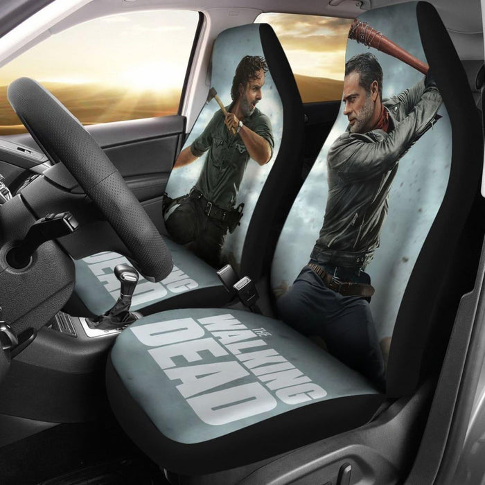 Rick Vs Negan The Walking Dead Car Seat Covers