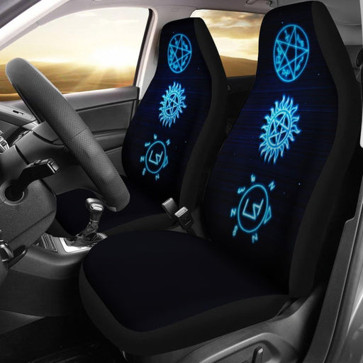 Supernatural Symbols Art Car Seat Covers