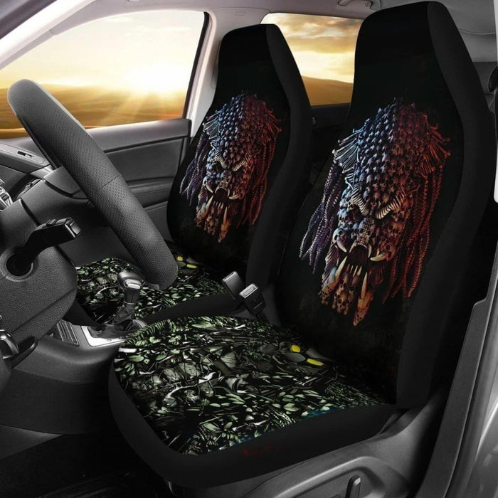 The Predator Face Car Seat Covers