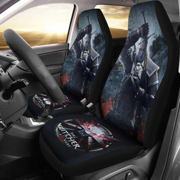 The Witcher 3: Wild Hunt Logo Geralt Car Seat Covers