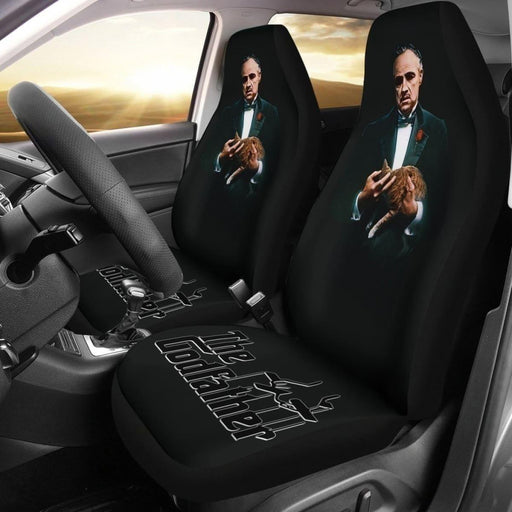 Vito Corleone The Godfather With Cat Car Seat Covers