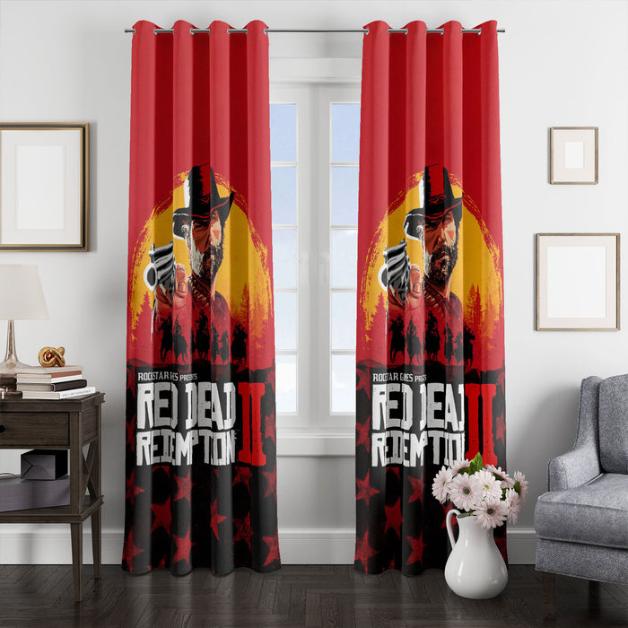 authur morgan red dead redemption window curtain